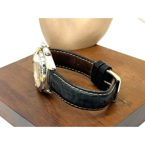 Breitling Unisex Watch B55046 Swiss Quartz Chronograph Black Leather Strap 36mm - Picture 8 of 14